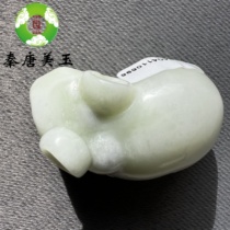 Shaanxi Xian natural blue field jade little mouse pendant zodiac lucky transfer pendant for men and women with certificate