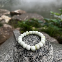 Shaanxi Lantian jade boutique old-style bead bracelets for men and women accessories ivory white ivory yellow living jade bracelet