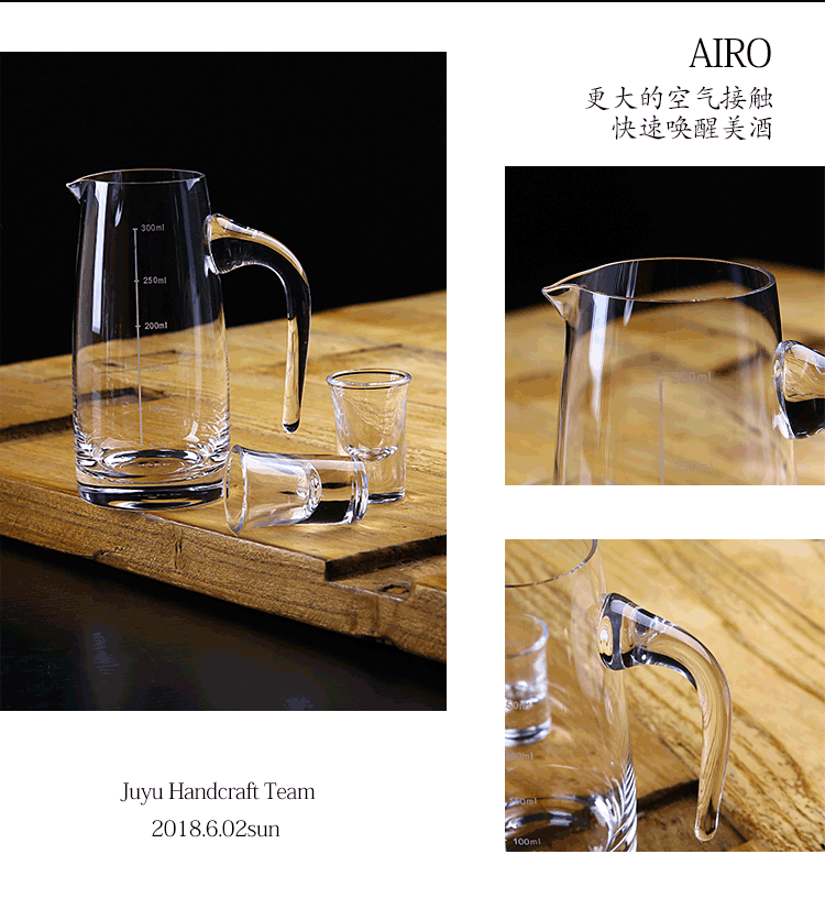 Rượu rượu decanter rượu vang đỏ decanter rượu gia dụng jug nồi jug cup không có chì pha lê glass wine với quy mô