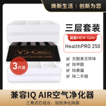 Adapting IQAir purifier filter element HealthPro Plus250 100 filter premax filter