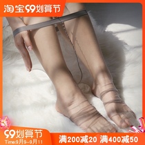 Jiang big cat 0D stockings summer ultra-thin crotch flesh color pantyhose toe full transparent black stockings women thin