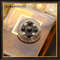 HHH upscale button suit windsuit jacket large coat round pearl retro button 100 lap clothes diy button