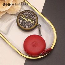 HHH round mini small measuring tape measuring three-walled measuring clothes portable ruler double scale multifunctional leather ruler soft ruler