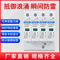 Surge protector SPD electrophoresis lightning protection module single-phase photovoltaic 2p household power supply one-stage lightning arrester three-phase