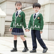 Kindergarten Garden Clothing Fall Childrens Cardiovert Play Out Suit Elementary School Childrens School Uniforms Spring And Autumn Clothes Inglén Academy Class Uniforms