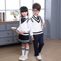Childrens Clothing School Uniform Suit Elementary School Students Spring Autumn Clothing Three Sets Yinglun College Wind Sports Class Clothes Kindergarten Garden Clothes