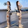 Quần áo Zhuoerman Jinsiwan của phụ nữ Sumu bóng 131 # phù hợp với nữ 2019 mới lưới thủy triều đỏ hai mảnh của nước ngoài - Quần áo ngoài trời áo khoác the thao adidas