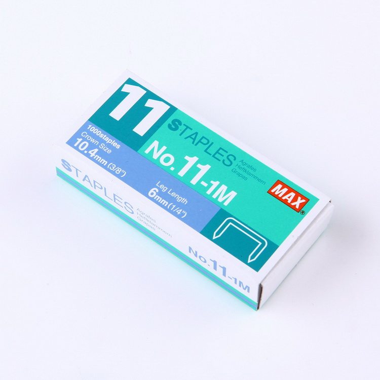 进口订书钉日本max订书针hd-11系列订书机用钉子11-1m 进口订书钉日本max订书针hd-11系列订书机用钉子11-1m