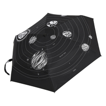 Saifan) three-body two-way foil two-dimensional mini black umbrella three-body parasol three-body genuine