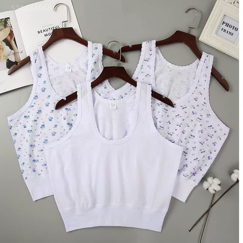 3 mảnh womens già trung niên vest áo kích thước lớn ông già ngắn nhỏ vest cũ mẹ sling vest.