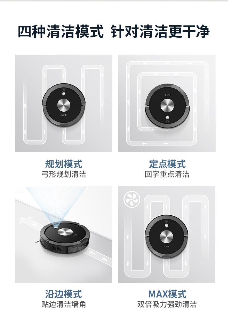 ILIFE khôn ngoan X800 quét robot nhà thông minh tự động lười biếng điều hướng trực quan máy quét với ứng dụng - Robot hút bụi robot lau nhà