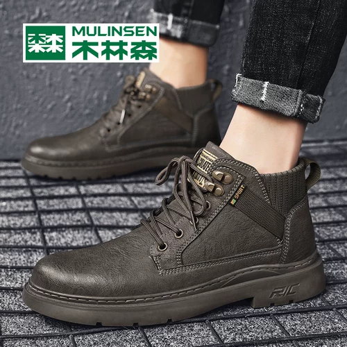 木林森 Martens, трендовые ботинки, коллекция 2021, в корейском стиле