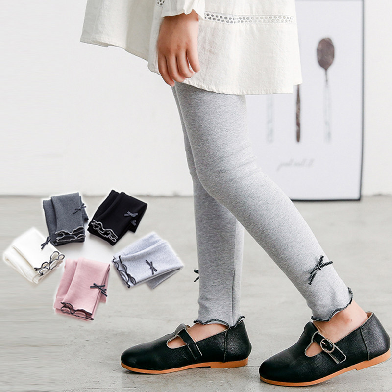 Girls spring and autumn inner pants foreign school cotton children's outerwear trousers children's children's clothing trousers Korean version baby girl trousers - Taobao