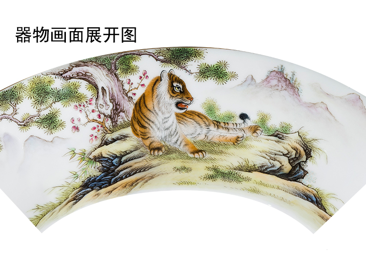 Jingdezhen tea pure hand - made colored enamel crouching tiger, hidden dragon sample tea cup ceramic kung fu tea master cup single CPU