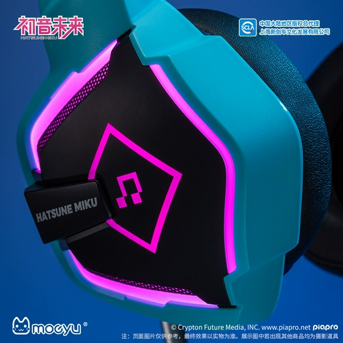 Moeyu Hatsune Miku Future E -Sports Series серия серии эмоций наушники машины звук звук проводной гарнитуры