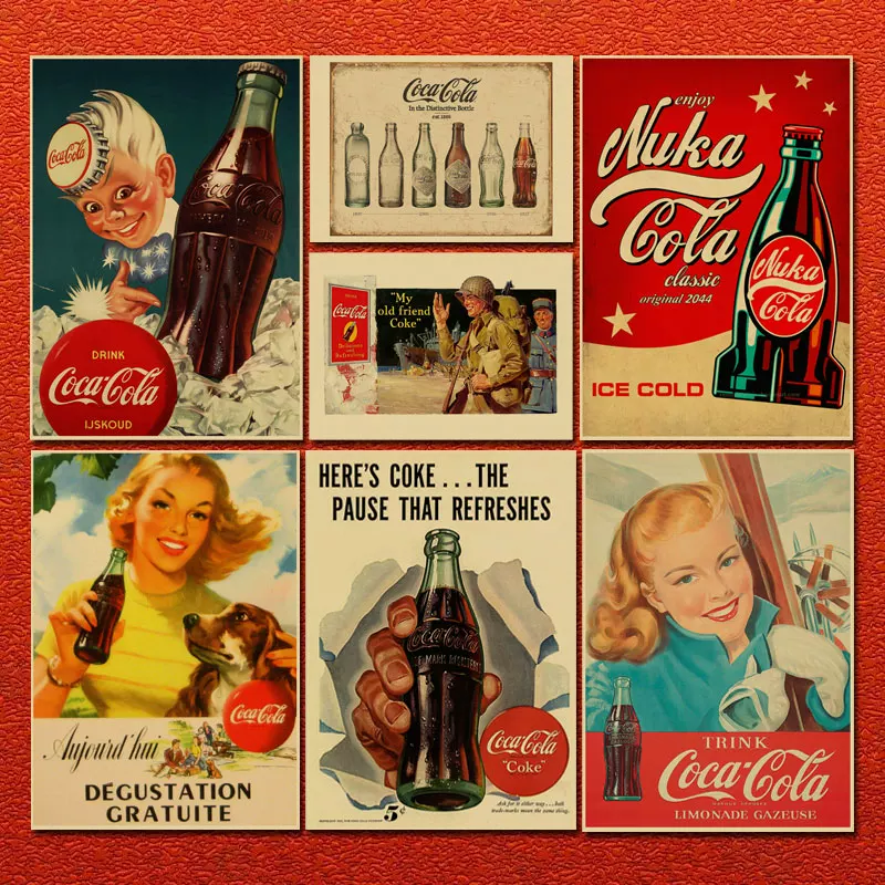 Реклама Coca-ColaRetro постер Coca Cola бар KTV декоративная рамка стены