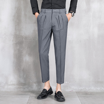 2022 New Fall Loose Straight Silo Western Pants Men 90% Pants Korean Version Coveted Casual Little Footed Khalan Pants West Clothing Pants