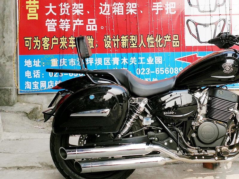 Benda ban đầu Chi BD250-2 sửa đổi kệ phía sau tay vịn phía sau kệ phía sau đuôi hộp khung khung thân - Xe máy Sopiler khung inox xe lead 2020