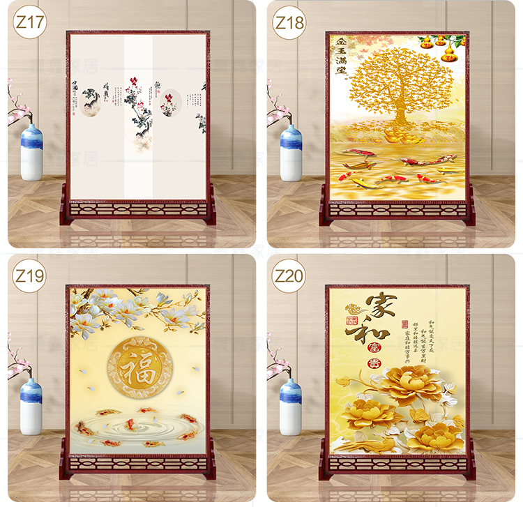 Mới Trung Quốc vách ngăn gỗ rắn phòng khách văn phòng khách sạn hiện đại Zen màn hình hai mặt hiên cổ điển màn hình ghế cổ - Màn hình / Cửa sổ vách ngăn trang trí