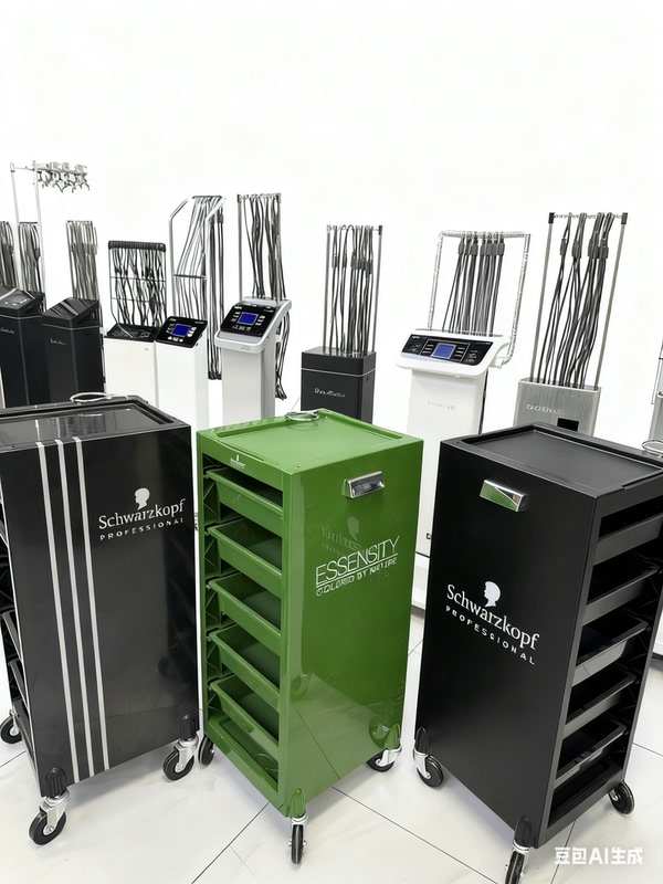 Schwarzkopf Genuine Salon-Use Multifunctional Hairdressing Tool Cart, Hair Styling Cart, Hair Dyeing Cart, Free Shipping