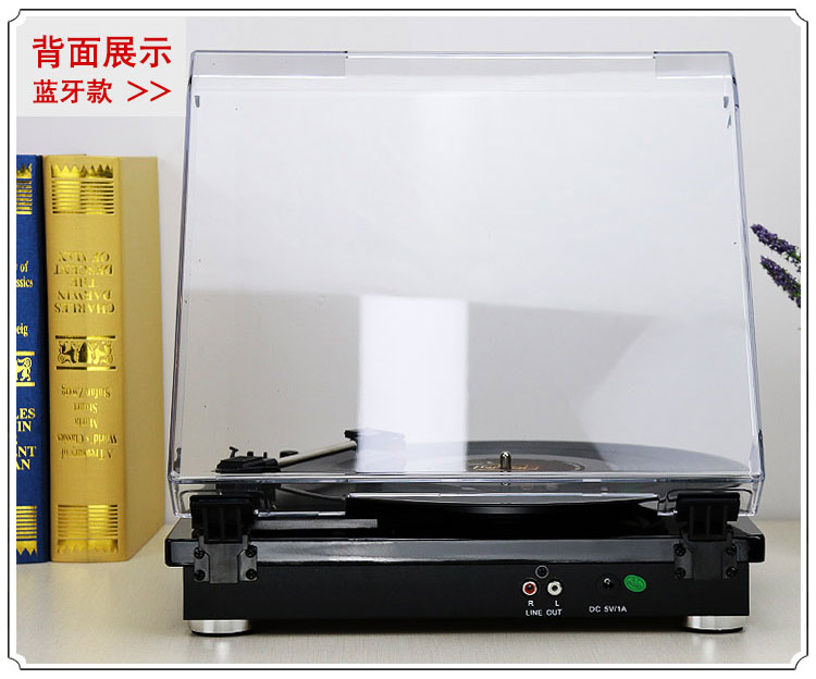 đầu đĩa than yamaha gt 2000 Máy ghi âm Mofan retro cổ máy ghi âm LP vinyl đơn giản cổ máy ghi âm cũ tích hợp âm thanh nổi Bluetooth - Máy hát đầu đĩa than có bluetooth