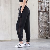 Sports pants Women wide pine summer thin quick-drying breathable mesh casual size Yoga Fitness running nine-point Haren pants