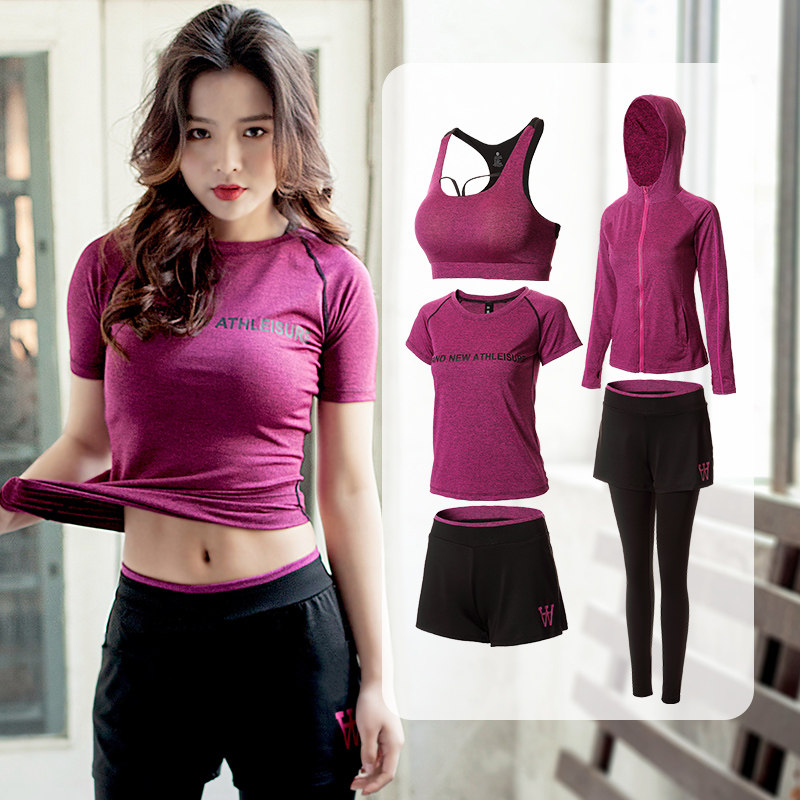 Fitness clothing 2021 spring and summer new suit sexy thin Korean high-end yoga clothing gym sports suit women