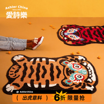 Love Poetic Tiger Carpets Bathroom Suction Anti-Slip Ground Mat Bedroom Toilet Doormat Living-room Entrance Door Mat