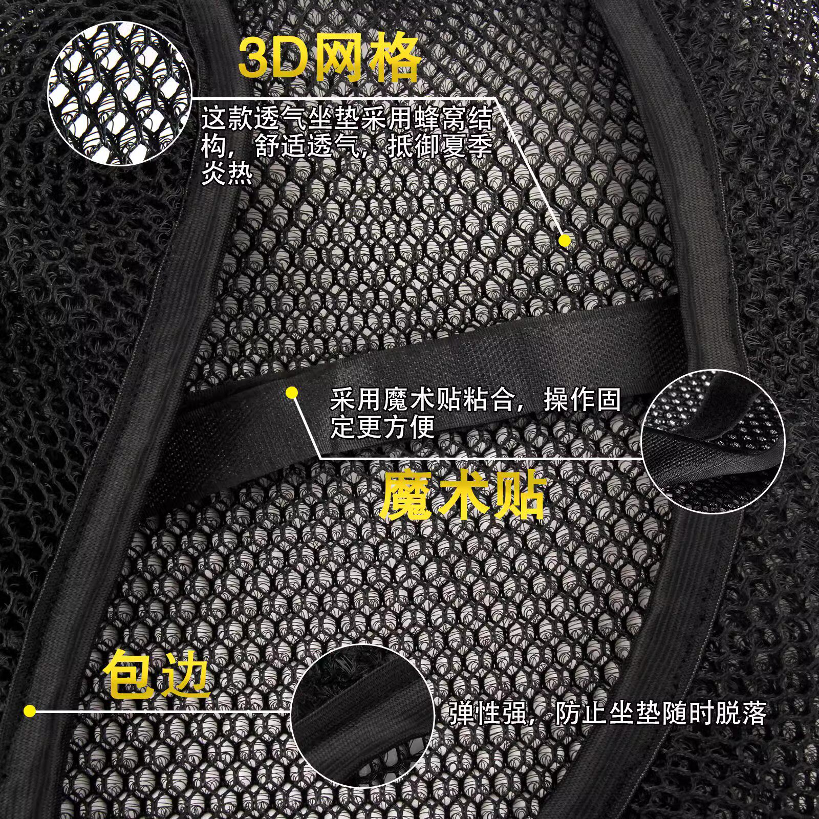 Углеродного волокна бумаги 适用于宝马bmw s1000rr 改装坐垫套座套3d蜂窝网防晒隔热网坐垫套