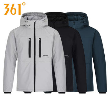 361 Men's Windproof Short down Jacket New Product 2024 Winter Hooded Sportswear Men's Warm Jacket 552444322