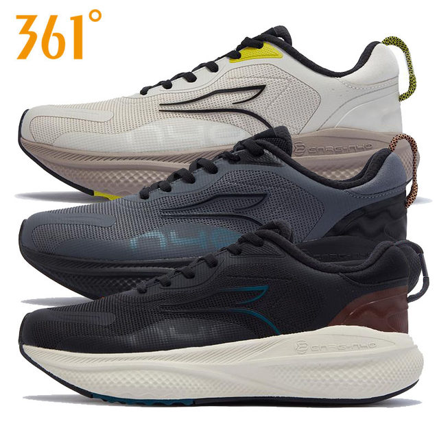 361 Degree Men's Shoes Cushioning Running Shoes 2024 Winter New Warm Mesh Jogging Training Sports Shoes 572442212