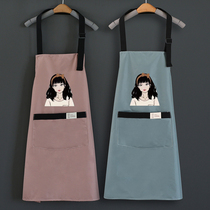 Fashion apron women breathable kitchen cooking overalls summer waist waterproof and oil-proof home custom logo