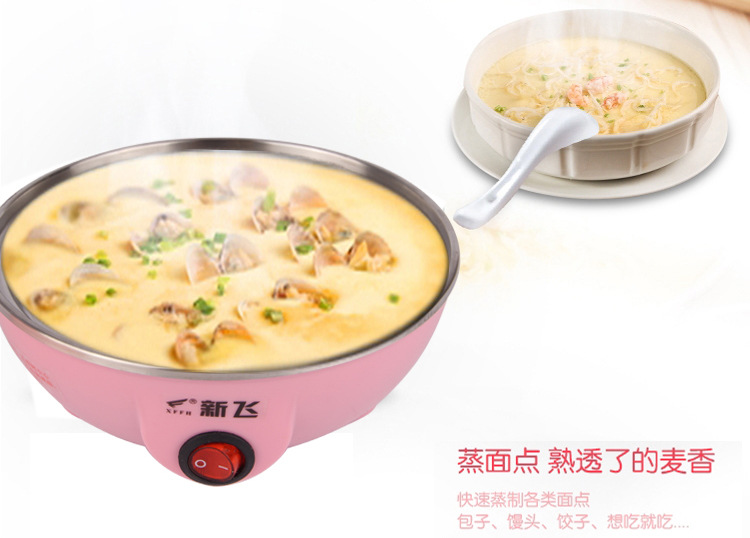 Trứng hấp tự động tắt trứng hấp trứng omelette trứng đôi chia trứng hấp trứng - Nồi trứng nồi lẩu mini có tay cầm