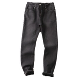 Зимний удерживающий тепло ростомер, джинсы, штаны, повседневные брюки, увеличенная толщина, облегающий крой