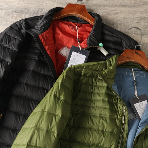 Бархатный демисезонный пуховик для отдыха, утиный пух