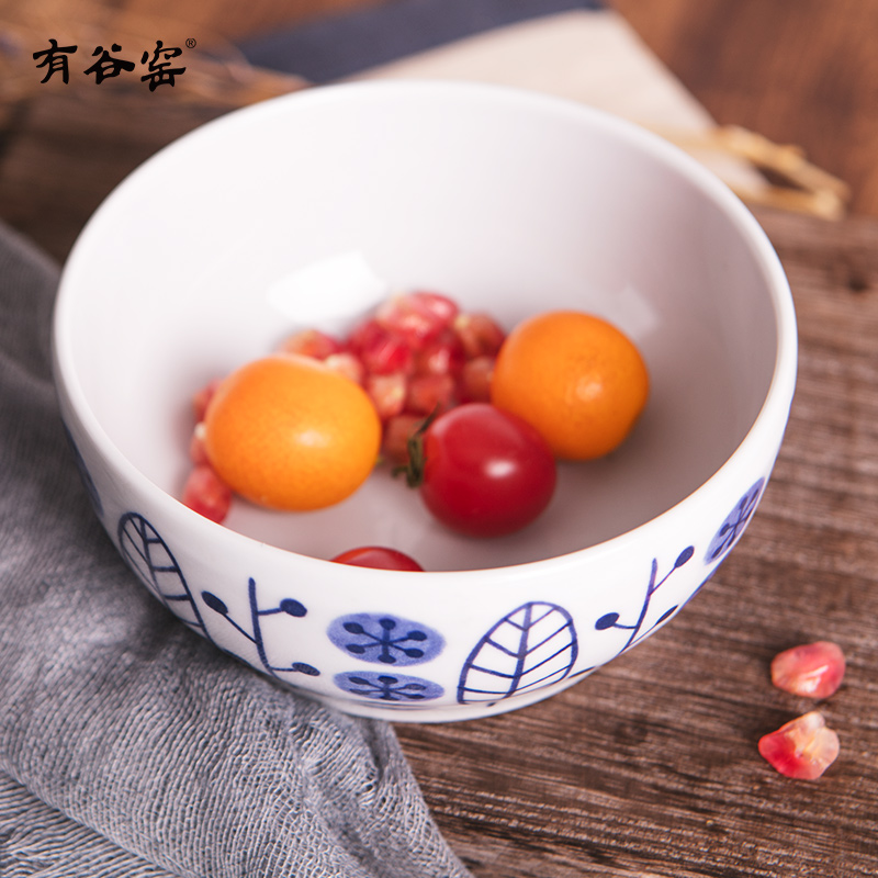 With the rural wind valley of ceramic up Japan uniform price tureen large bowl rainbow such use