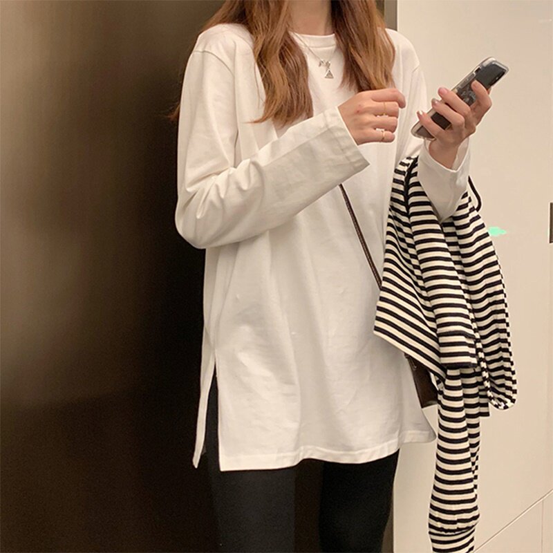 Special Cabinet Mall Withdrawal International Big Card Cut Mark Yu Single Tail Single Fall Light Cooked Long Sleeve Spring Autumn Collar Tight Body Pure Cotton Winter