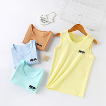 Child Vest Pure Cotton Boy Girl Sleeveless Baby Blouse Kid Thin sweatshirt Summer hit bottom outside wearing toddler