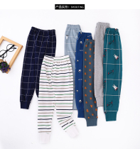 Child Pure Cotton Autumn Pants Boy Girl Line Pants Warm Pants Sleeping Pants Baby Pants Lining Pants Sleeping Pants Autumn Winter Cotton Sweater Pants