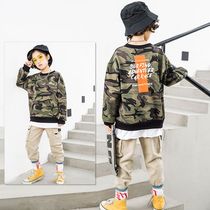 Childrens clothes men and women childrens spring and autumn childrens clothing and Han version camouflage undershirt for childrens long sleeves Compassionate Child Blouse