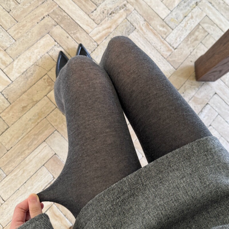 Mitu Slightly Sheer Merino Wool Tights High Elasticity No Pressure on the Feet Spring/Summer Thin Leggings