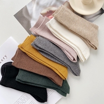 (WOOL pile socks) super soft warm Japanese stripes thick short socks autumn winter socks women