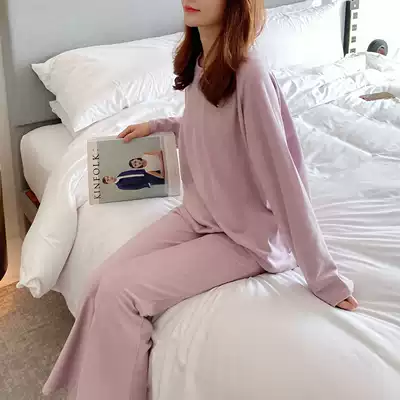 Mitu warm suede home clothes loose and simple two-piece suit autumn and winter thick outer wear pullover pajamas women