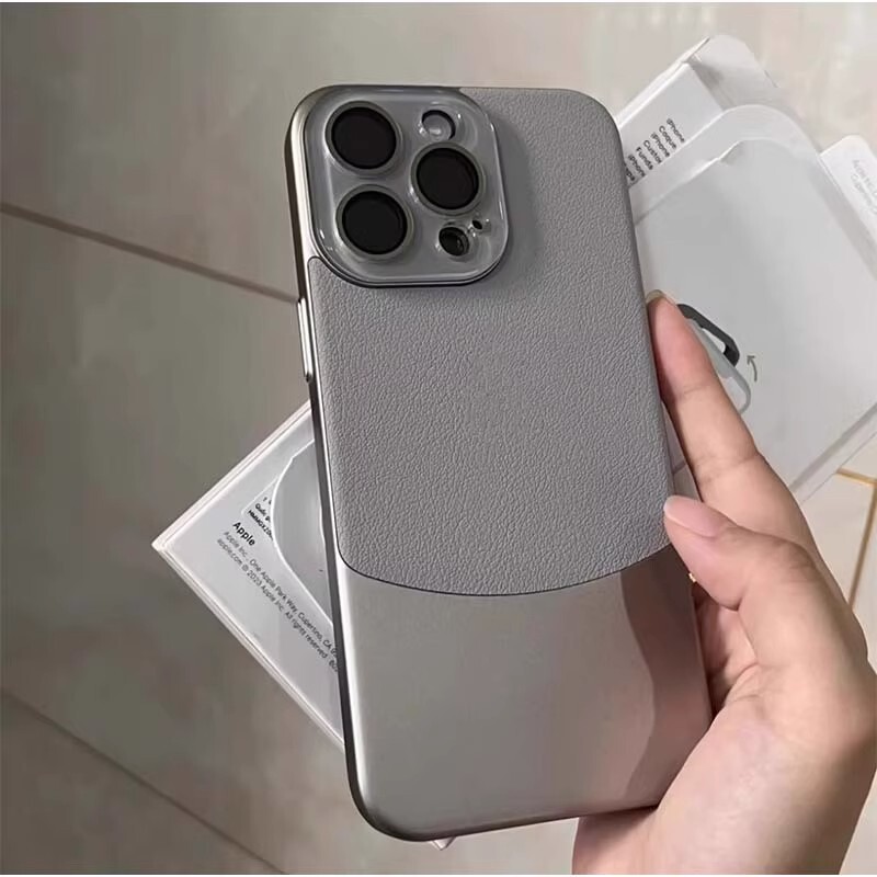 Japanese Demiu Simple Titanium Gray Lychee Pattern iPhone 18 Pro Max Phone Case, New iPhone 17, iPhone 16 Pro Max, iPhone 15 Case, iPhone 14 Full Coverage Pro Max Trendy 18P Suitable for Men and Women Japanese Demiu Simple Titanium Gray Lychee Pattern iPhone 18 Pro Max Phone Case, New iPhone 17, iPhone 16 Pro Max, iPhone 15 Case, iPhone 14 Full Coverage Pro Max Trendy 18P Suitable for Men and Women