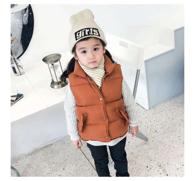 Trẻ em bé gái vest mùa đông mặc triều Triều shop ao khoac tre em dep