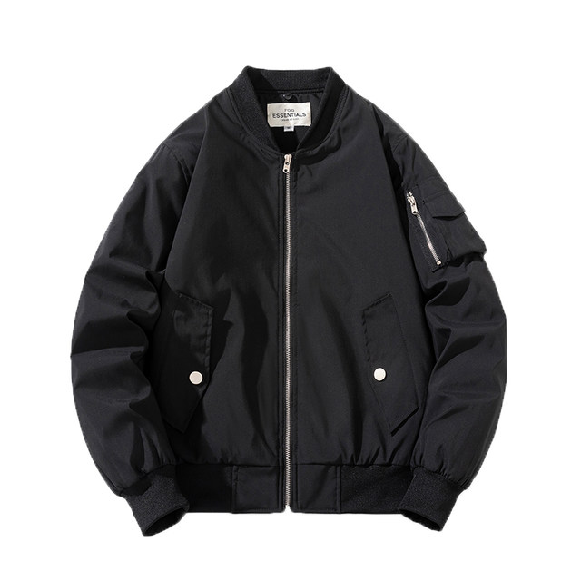Bomber jacket ພາກຮຽນ spring, ດູໃບໄມ້ລົ່ນແລະລະດູຫນາວສີແຂງ windproof ແລະເຄື່ອງນຸ່ງຫົ່ມຝ້າຍ baseball ອົບອຸ່ນສໍາລັບຄູ່ຜົວເມຍແລະຜູ້ຊາຍແລະແມ່ຍິງ jackets ບາດເຈັບແລະ trendy