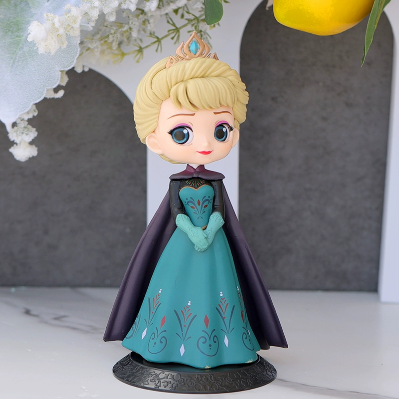 Xe ô tô điều khiển trung tâm hình trang trí Frozen Elsa mô hình vật trang trí cô gái món quà sinh nhật búp bê mù hộp đệm ghế văn phòng 