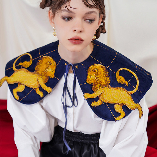 Kamo Original Autumn and Winter New Leo Velvet Fake Collar