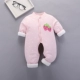 Bộ đồ jumpsuit cotton mỏng cho bé mùa thu đông Các mẫu bé cộng với áo ấm cotton 3 quần áo sơ sinh cotton 0-6 tháng áo liền quần cho bé