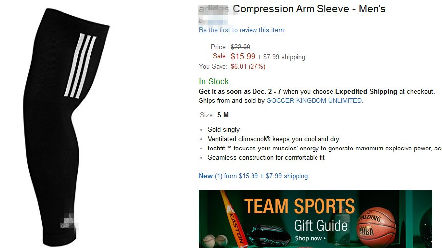 Pure American original single sport Lycra pressure compression arm guard arm guard sleeve arm sleeve arm sleeve